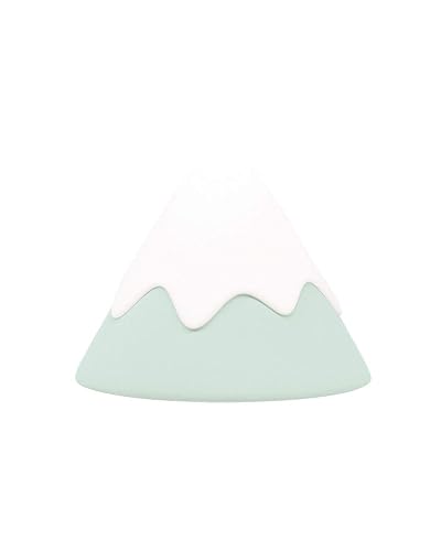 DesignNest Snow Mountain Night Light - Modern Home Decor & Nursery Lamp - Dimmable Soft Silicone, Tap Control, Rechargeable Portable Bedside Light