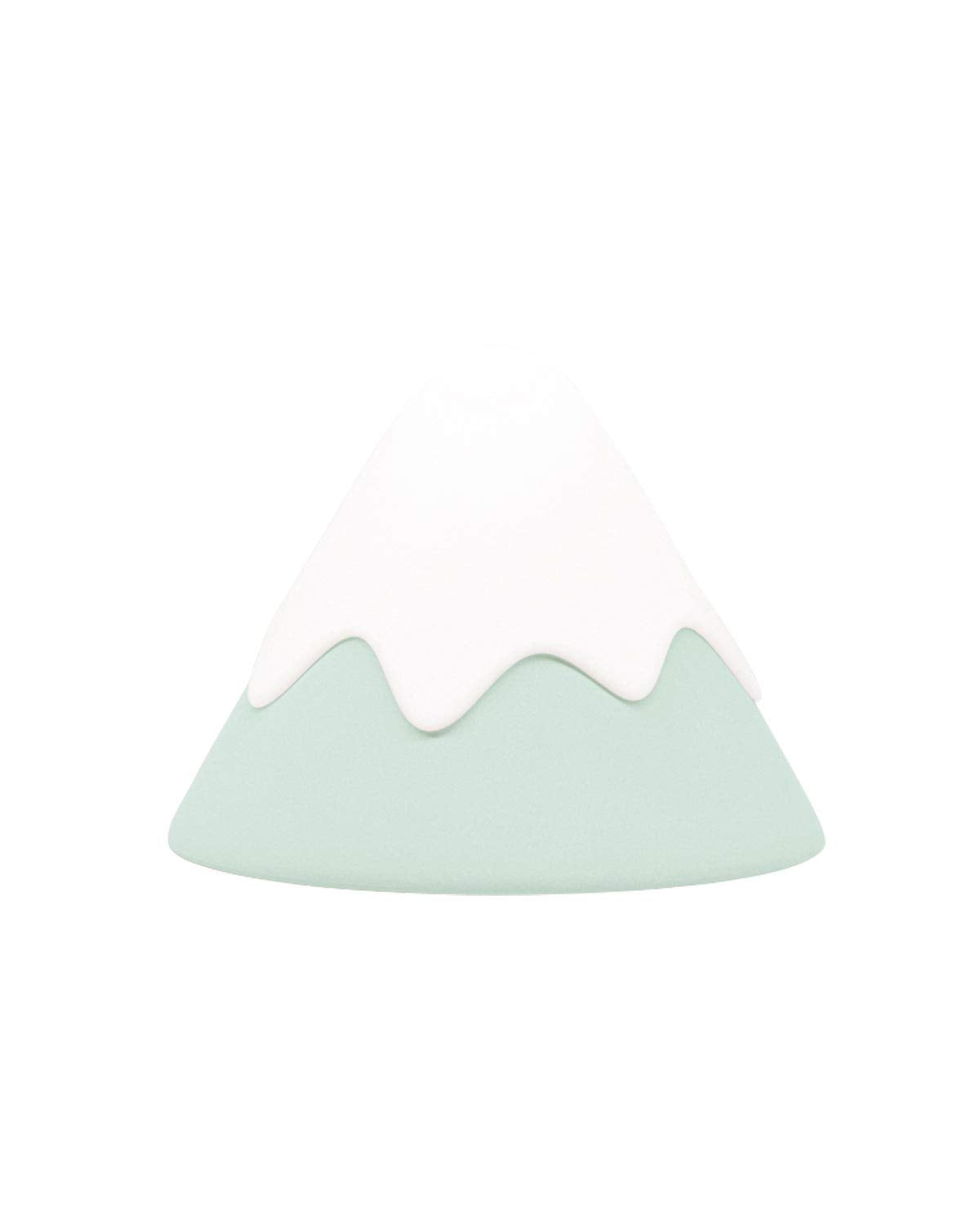 DesignNest Snow Mountain Night Light - Modern Home Decor & Nursery Lamp - Dimmable Soft Silicone, Tap Control, Rechargeable Portable Bedside Light