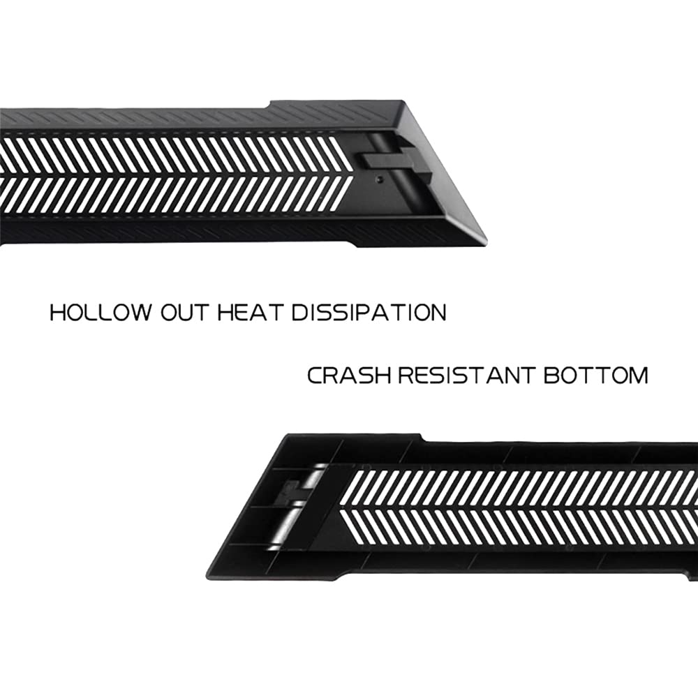 Vertical Stand for PS4 Slim, Built-in Cooling Vents and Non-Slip Feet Steady Base Mount Holder for PlayStation 4 Slim Console, Black