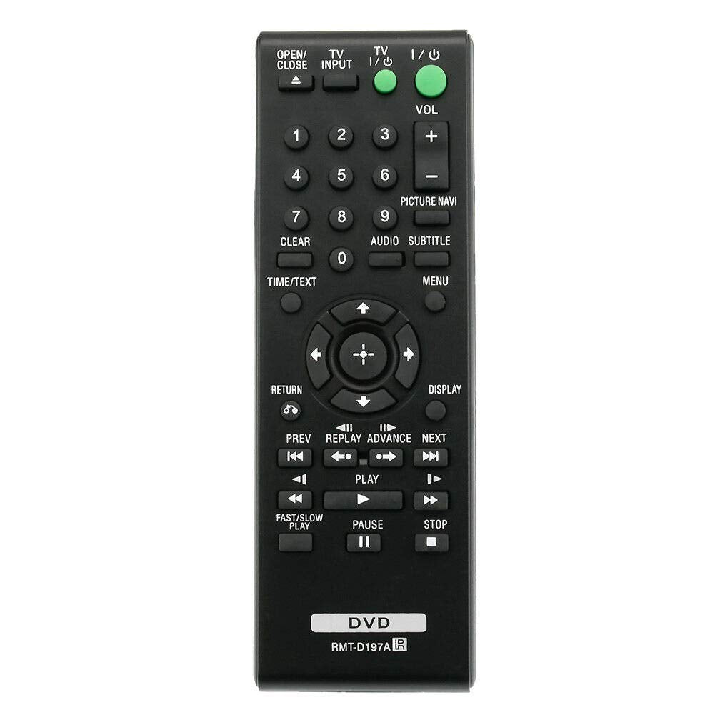 New DVD Player Remote RMT-D197A for Sony DVPSR210 DVPSR210P DVPSR510 DVPSR510H