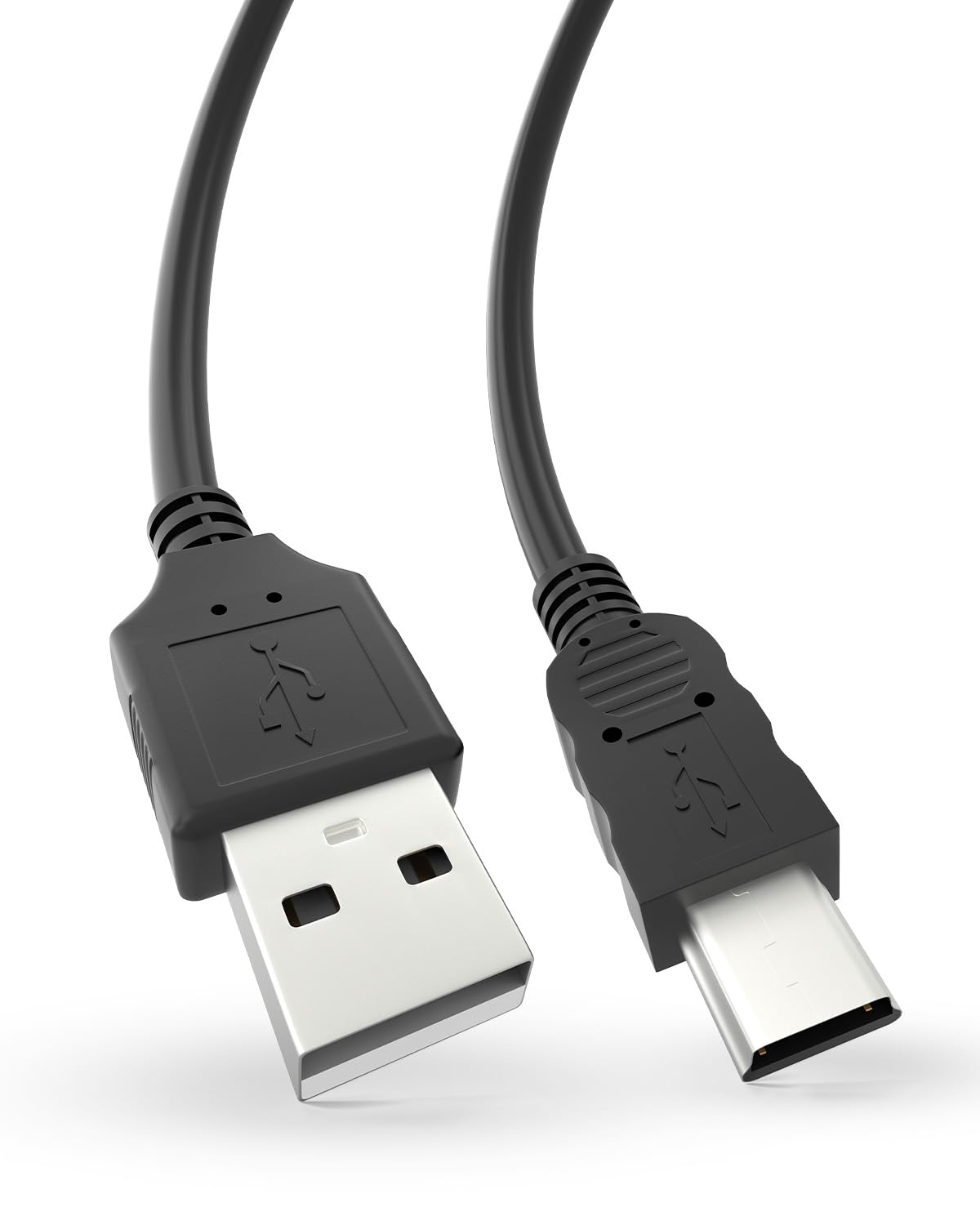 Bicmice Mini USB Cable Compatible with Ps3 Controller Charger 5pin Mini USB to USB A 2.0 480Mbps Charging Cable Data Cord for PlayStation 3 Controller