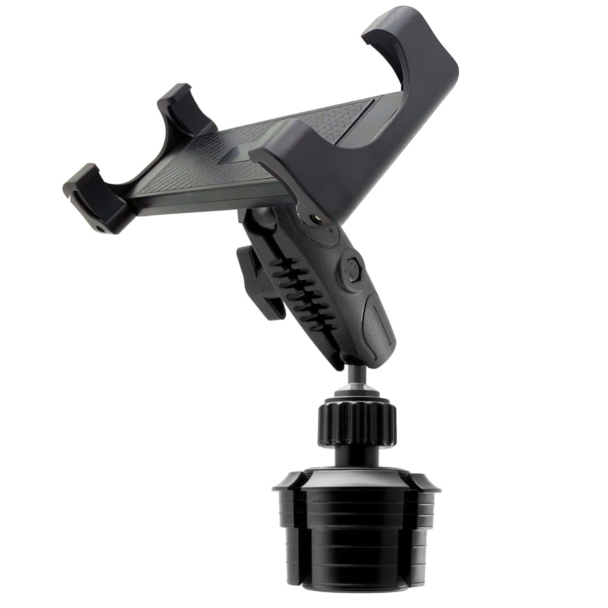 ChargerCity LongNeck Drinks Car Semi Truck Cup Holder Mount for Tablets & Phones - iPad Pro 12.9 10.5 9.7 Air Mini, Galaxy Tab, iPhone 14 15 16 17 Air