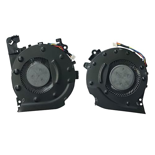 (1 Pair) New CPU GPU Cooling Fans Intended for HP Pavilion 15-CX Series Laptop L20334-001 L20335-001 TPN-C133