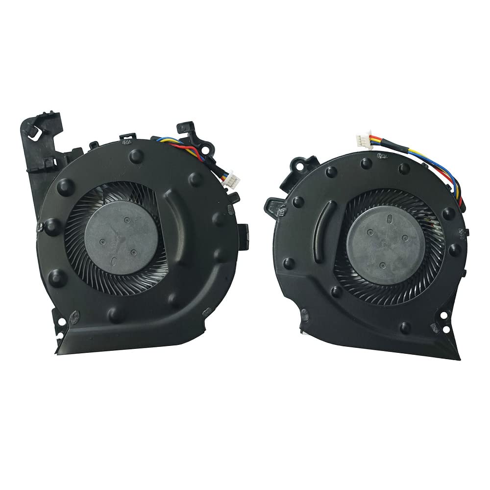 (1 Pair) New CPU GPU Cooling Fans Intended for HP Pavilion 15-CX Series Laptop L20334-001 L20335-001 TPN-C133