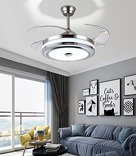 mfanchan 36-Inch Modern Ceiling Fan with Light and Remote Control