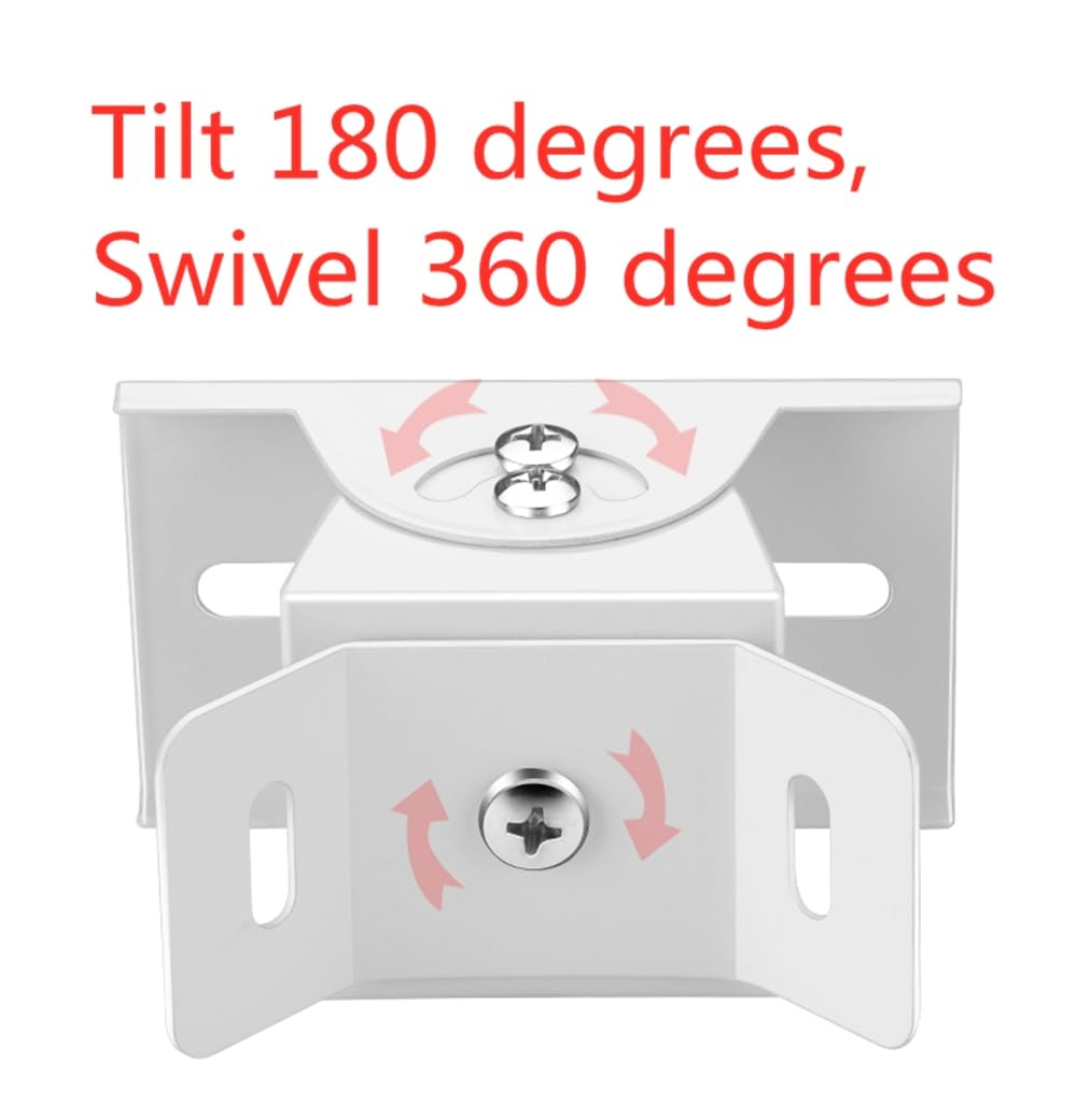 Coolotic Security Camera Corner Pole Mounting Bracket, Universal Wall Corner Mount Bracket Holder Stand for CCTV Camera PTZ Dome Vertical Pole