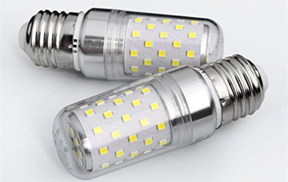 E27 LED Corn Bulbs 12W LED Candelabra Light Bulbs 100W Equivalent 12W LED Candle Bulbs,Daylight White 6000K,E26/E27 Base,Non-Dimmable, Pack of 4