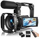 8K Video Camera Camcorder 2025 Latest 88MP Ultra HD Video Cameras Wifi Vlogging Camera for YouTube 18X Digital Video Cameras with 32G Card Microphone