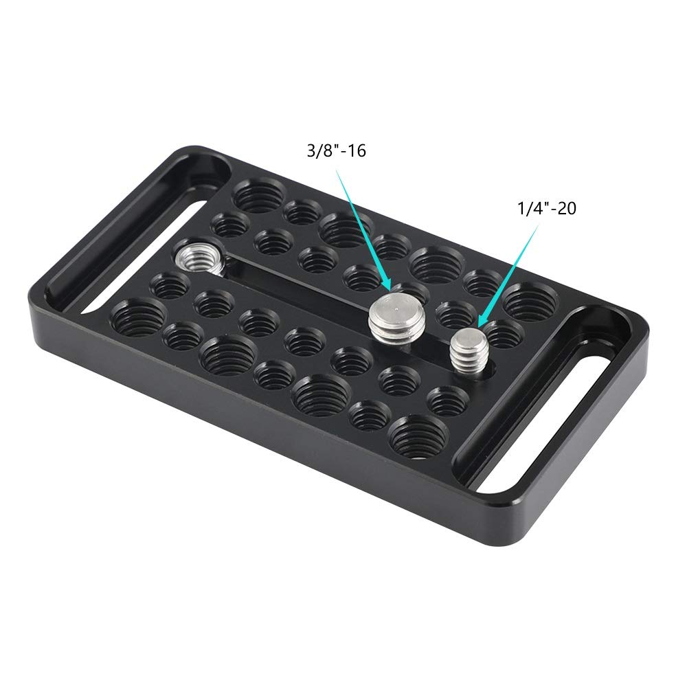 CAMVATE Multipurpose Cheese Plate with 1/4" & 3/8" Thread Screw for Camera Bracket Accessories - 2564