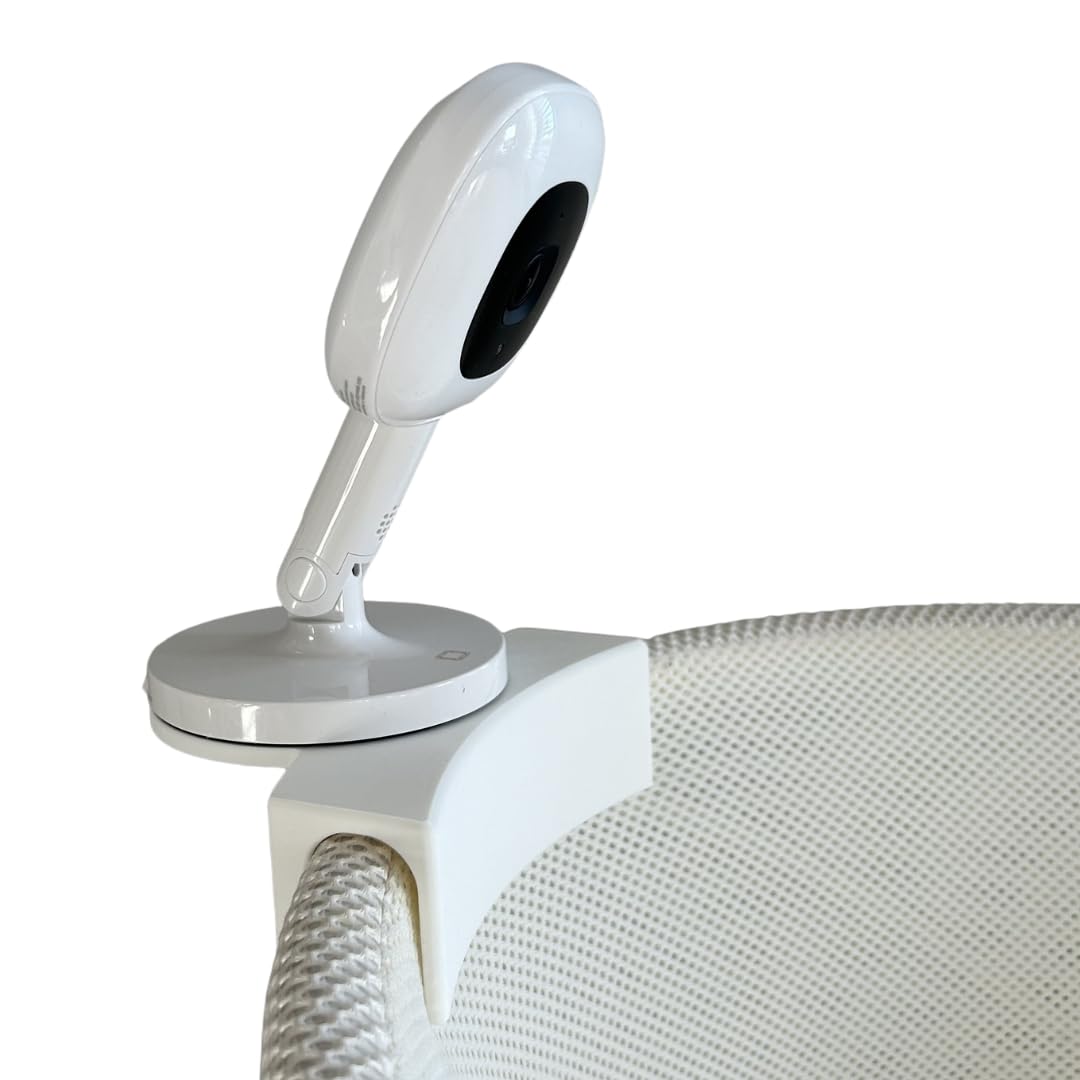 Mount for Nanit & SNOO Bassinet - Accessory - Clip-On Camera Adapter for Flex Stand & 1/4" Baby Monitors - Secure Fit, Easy Install, USA Made