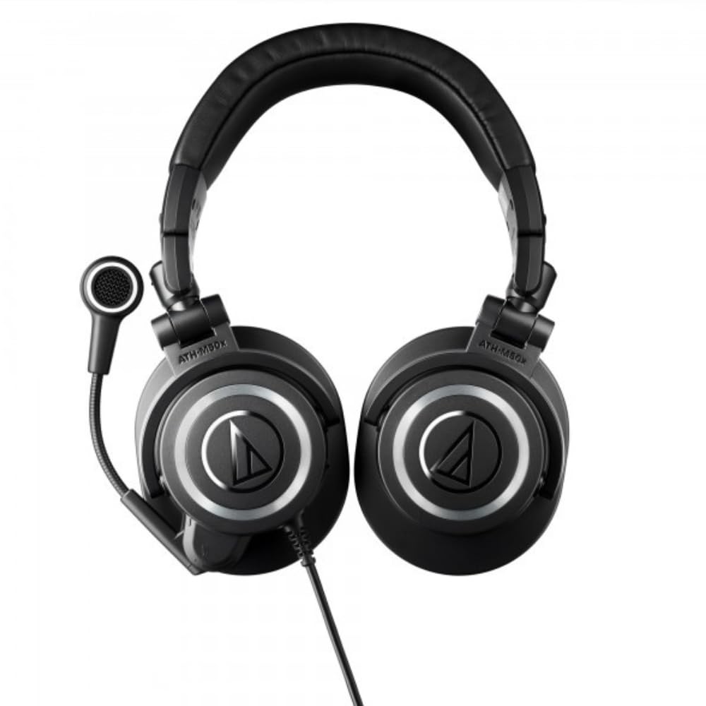 Audio Technica ATH-M50X STS-USB StreamSet Streaming Headset Bundle with 3ft Extension Cable 3.0 and Instrument Polishing Cloth - Podcast Headphones…