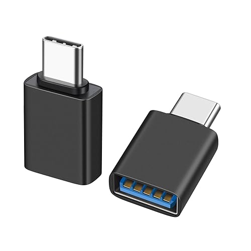 USB C Male to USB A Female OTG Adapter (2 Pack),USB 3.2 GEN2 10Gbps High-Speed Data PD 60W Fast Charging for iMac,MacBook Pro/Air,iPhone 16…