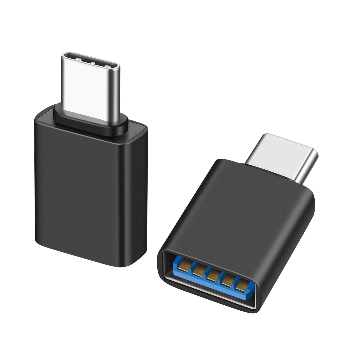 USB C Male to USB A Female OTG Adapter (2 Pack),USB 3.2 GEN2 10Gbps High-Speed Data PD 60W Fast Charging for iMac,MacBook Pro/Air,iPhone 16…