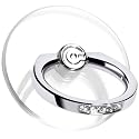 Transparent Phone Ring Holder Grip - EI Sonador Clear Cell Phone Ring Stand Holder Finger Grip Kickstand 360° Rotation, Compatible with Most