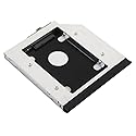 12.7mm 2nd SATA HDD SSD Hard Drive Optical Bay Caddy Frame Tray for HP EliteBook 8440w 8530w 8540w 8730w 8740w with Matched Faceplate / Bezel