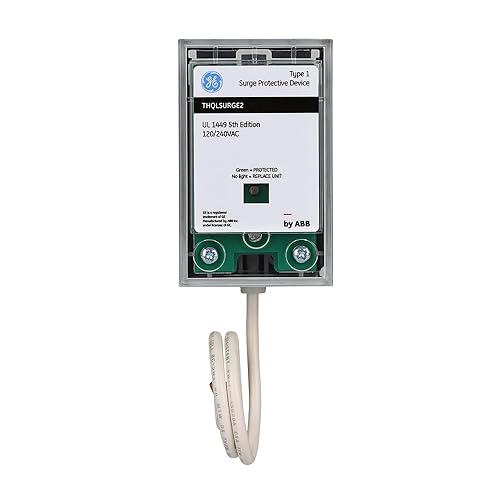 ABB THQLSURGE2 Type 1 Surge Protective Device • Whole House Protector • 120/240 VAC 25kA • Pigtail Connection • Breaker Panel Surge Protection • LED