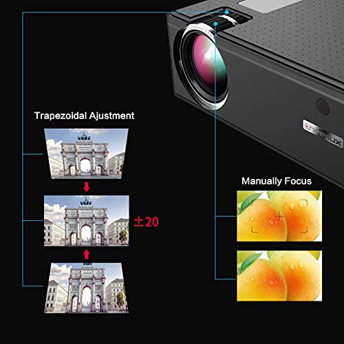 XOLORspace X7PRO 1200:1 1800 lumens Full HD Home Teater projector with HDMI/USB/VGA(PC)/Composite AV/ 3.5mm Headphone jack ( output)