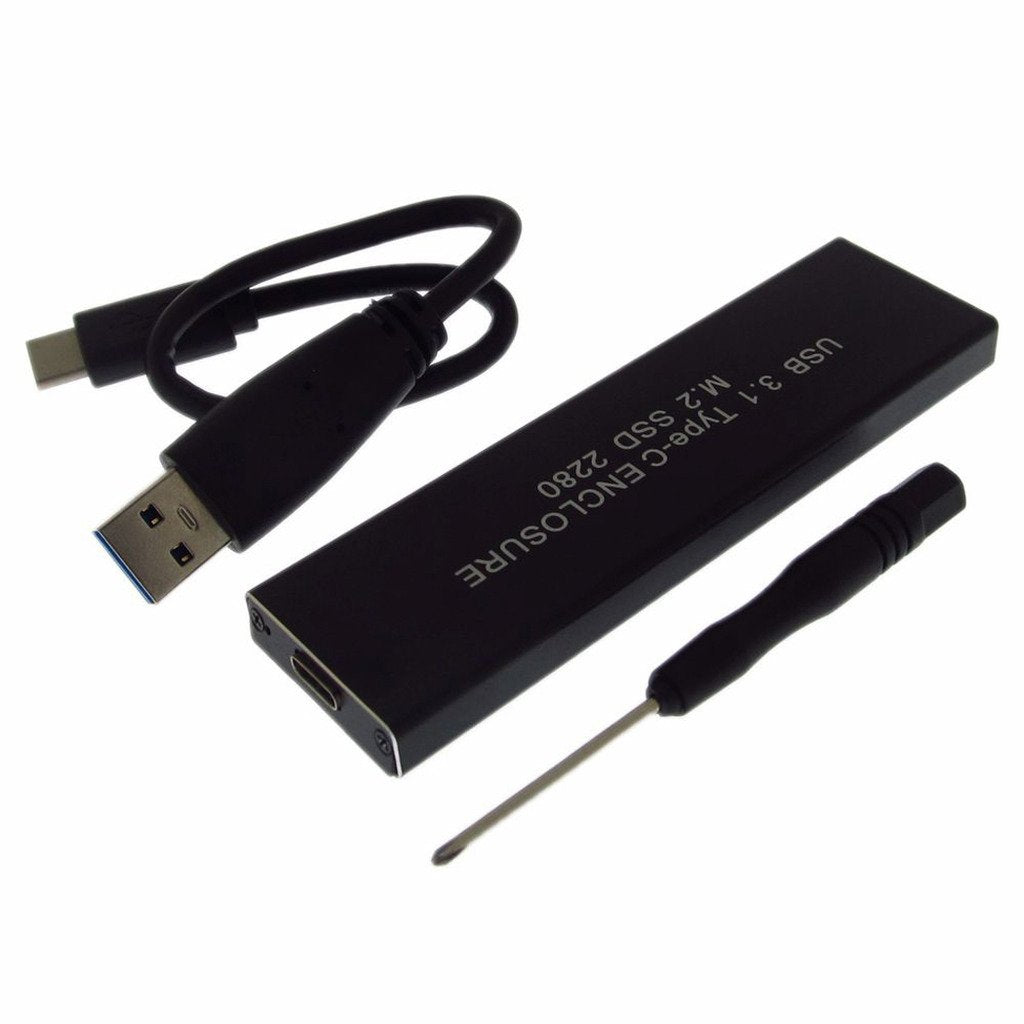 NewZoll USB 3.1 Type C to M.2 NGFF SATA SSD Hard Disk Case Enclosure 6Gbps for SATA 3.0 2230/2242/2260/2280