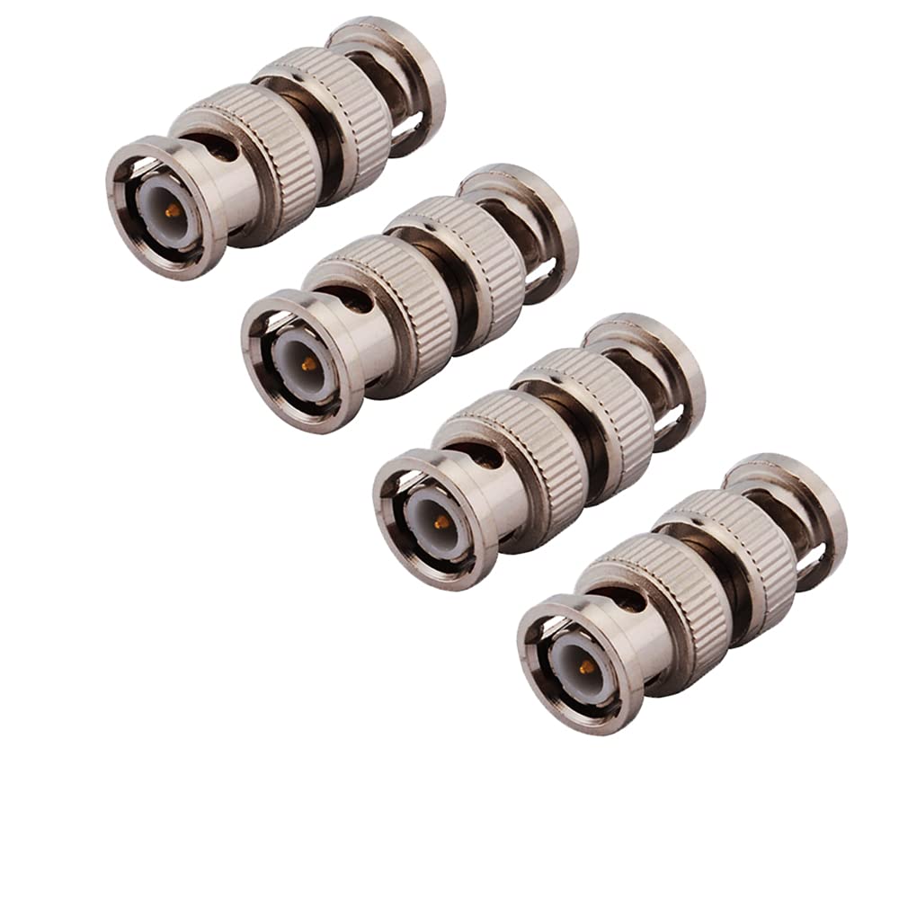 RedYutou BNC Male to BNC Male Adapter Connector (4Pack)