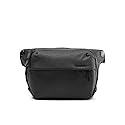 Peak Design Everyday Sling 3L, Black, Padded Adjustable Shoulder Strap for Crossbody or Waist Carry, FlexFold Divider, Ideal for Carrying Cameras or