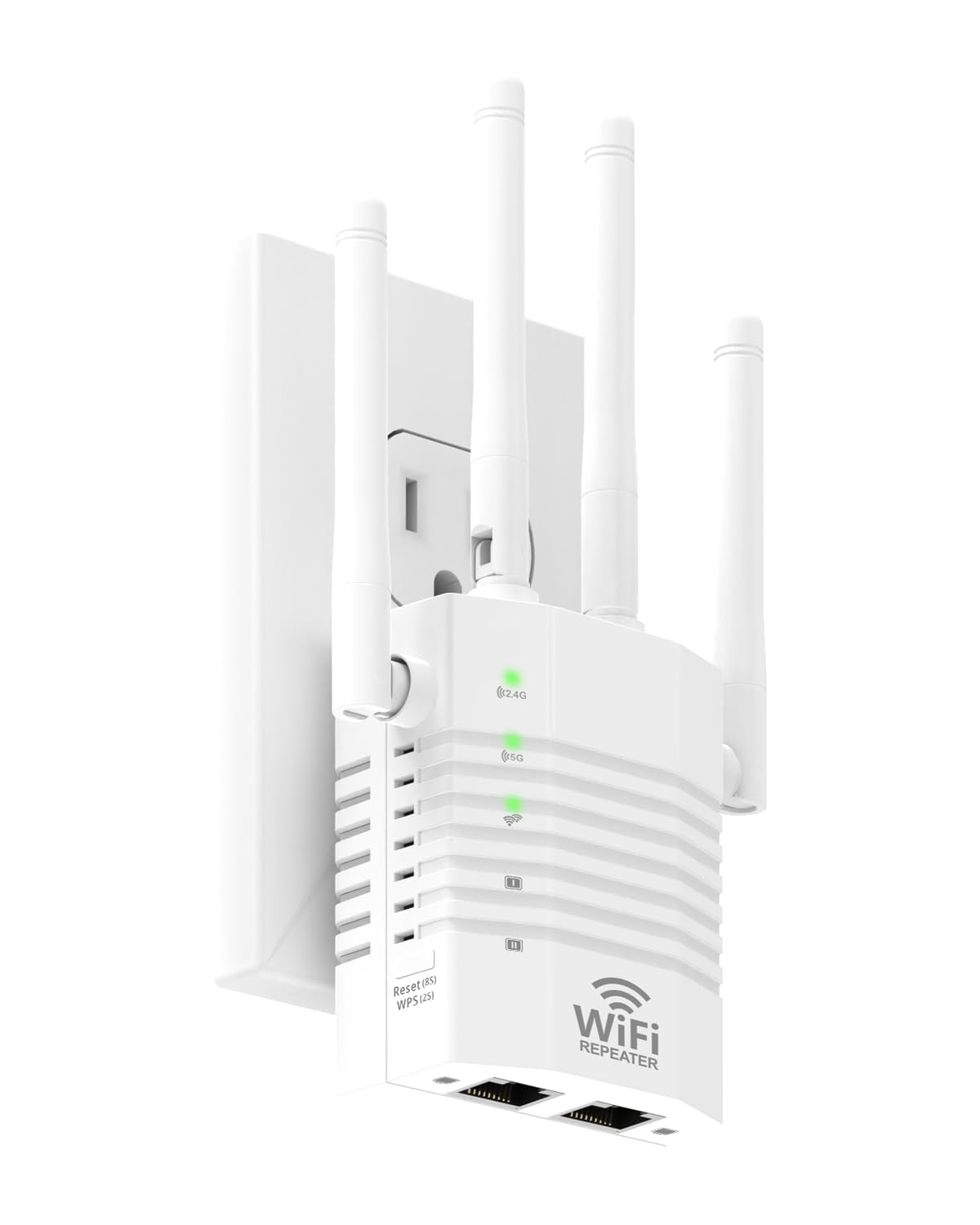 WiFi Extender Signal Booster Support 105 Devices,WiFi Booster 1200Mbps Dual Band (5GHz/2.4GHz) 360 Full CoverageUp to (12880 sq.ft),1-Tap Setup, WiFi