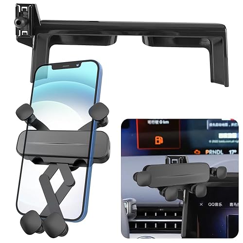 LUNQIN Car Phone Mount Holder for Lincoln Nautilus 2024 2025 2026 Auto Accessories Navigation Screen Bracket Interior Decoration Mobile Cell