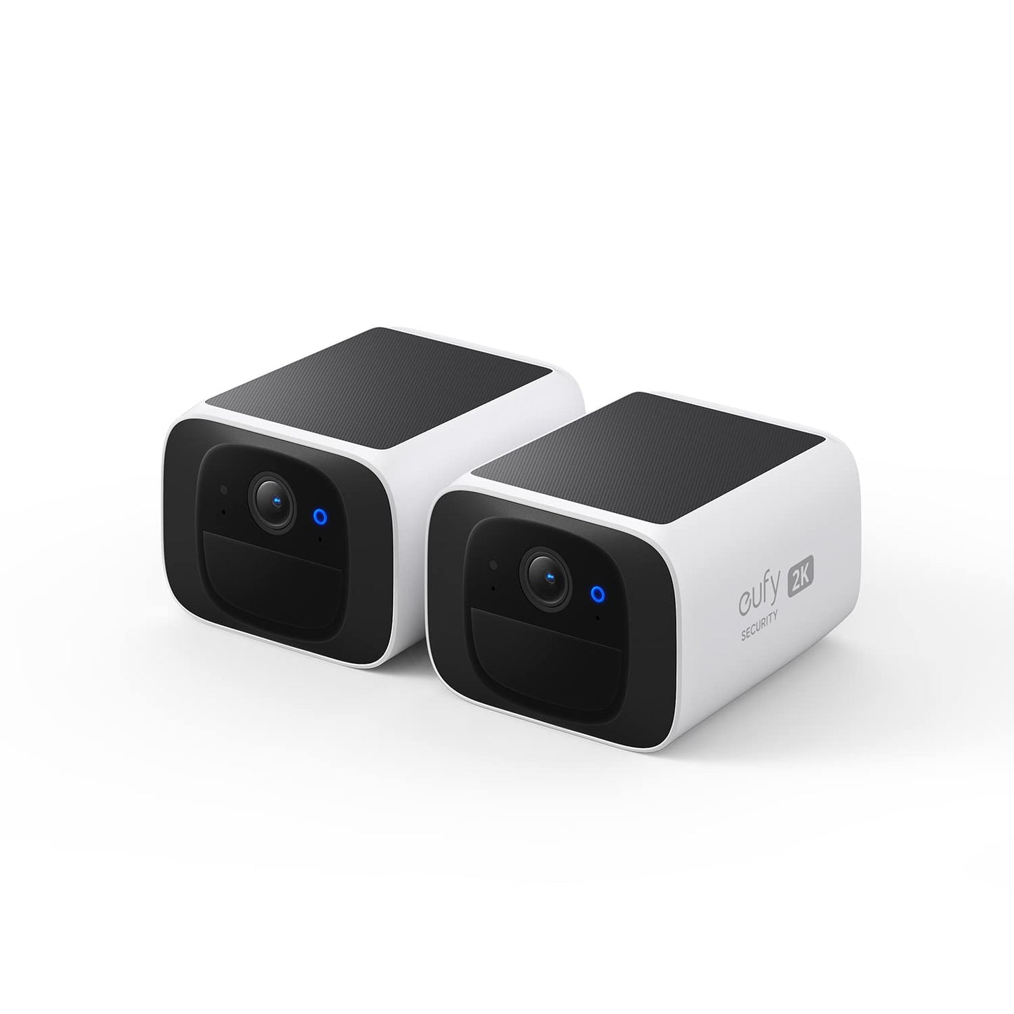 eufy Security S220 SoloCam 2-Cam Pack, Solar Security Camera, Wireless Outdoor Camera, Continuous Power, 2K Resolution, Wireless, 2.4 GHz Wi-Fi, No