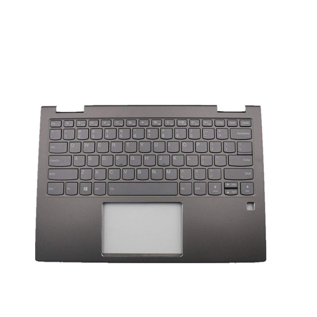Replacement for Lenovo Yoga 730-13IKB 81CT Laptop Upper Case Palmrest Keyboard Assembly Part AM279000F20 5CB0Q95904 Top Cover Iron Grey