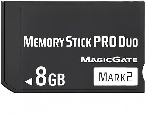 ShanVa Memory Stick PRO Duo 8 GB Mark 2 PSP Memory Stick Card, Classic PSP Memory Card for PSP 1000 2000 3000 and Cyber-Shot DSC, Alpha DSLR