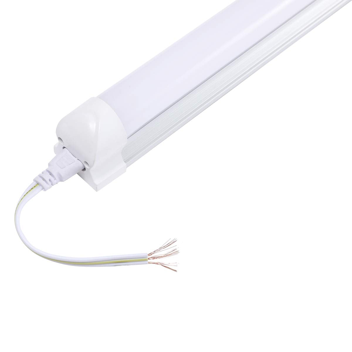 Ledytech 12inch 1200LM LED Under Cabinet Light, T8 Integrated Tube Light Fixture for Utility Shop, Ceiling Lighting with ON/Off Switch Equ 50w Warm
