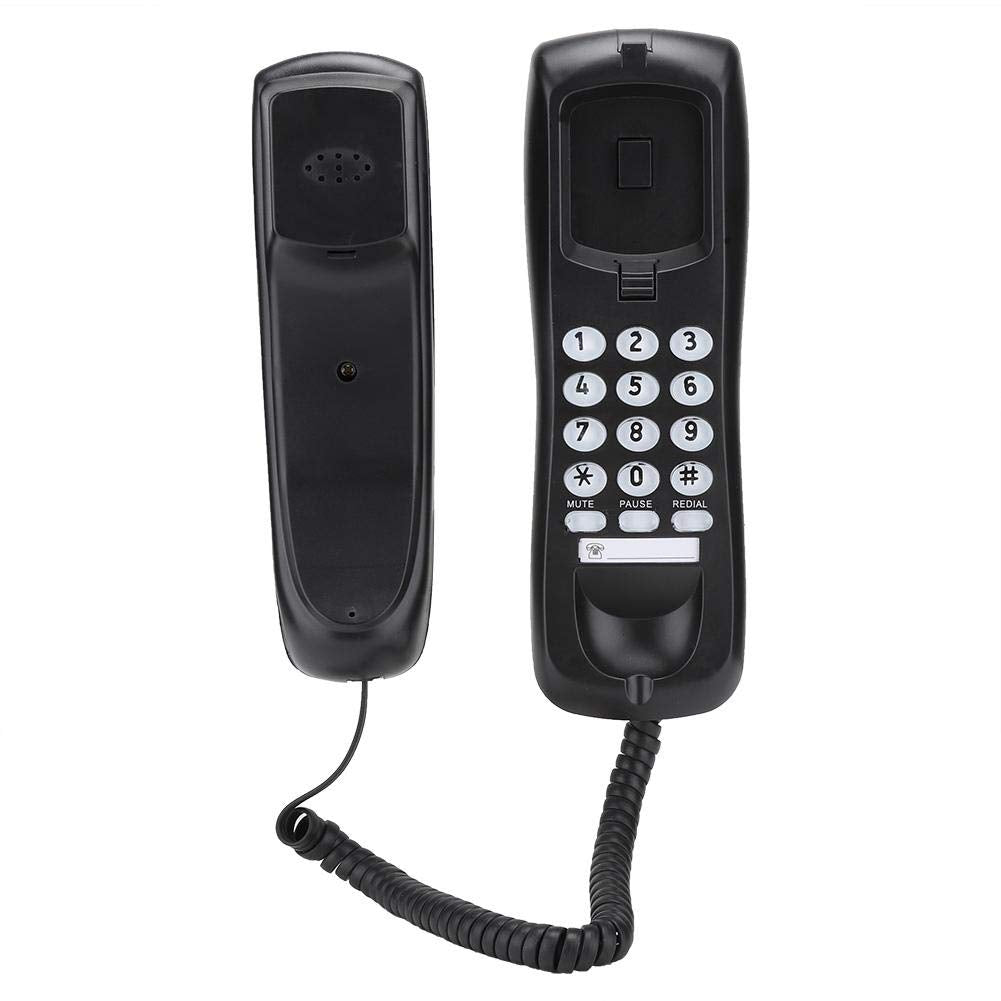 KX-T628 Landline Phones for Home, Wall Mounted Corded Phone Retro Telephones with Indicator and Handset, Supports Mute/Pause/Redial Function for Hotel