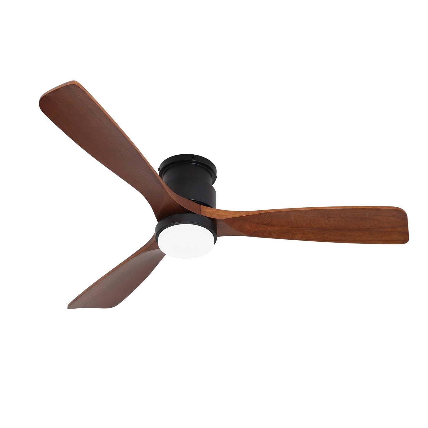 revoici 52" Dark Brown Ceiling Fan with Lights and Remote