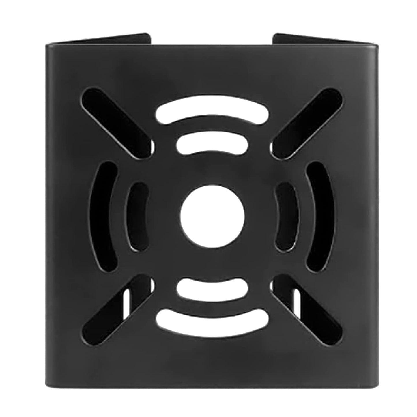 Universal Vertical Pole Mount Adapter Bracket for CCTV Security Camera PTZ Dome Vertical Pole Mounting Bracket Black with 4 Loops
