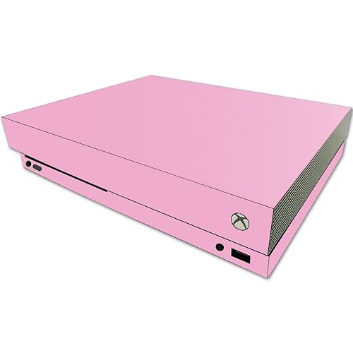 MightySkins Skin Compatible with Microsoft One X Console Only - Solid Pink | Protective, Durable, and Unique Vinyl Decal wrap Cover | Easy to Apply