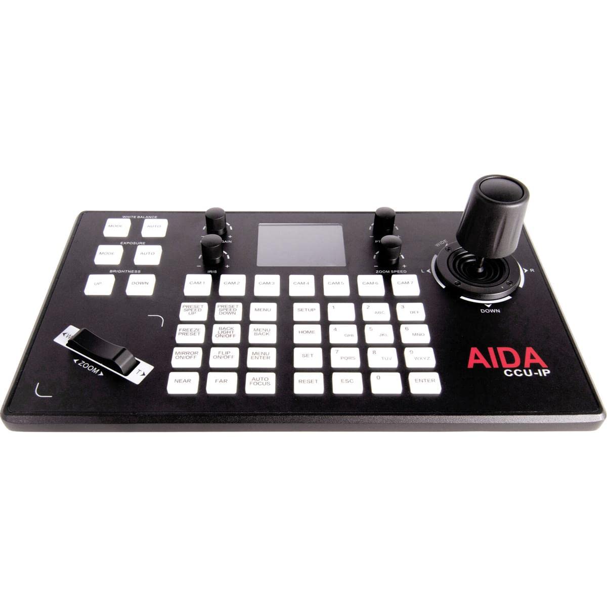Aida CCU-IP VISCA Serial & IP PTZ Camera Joystick Controller