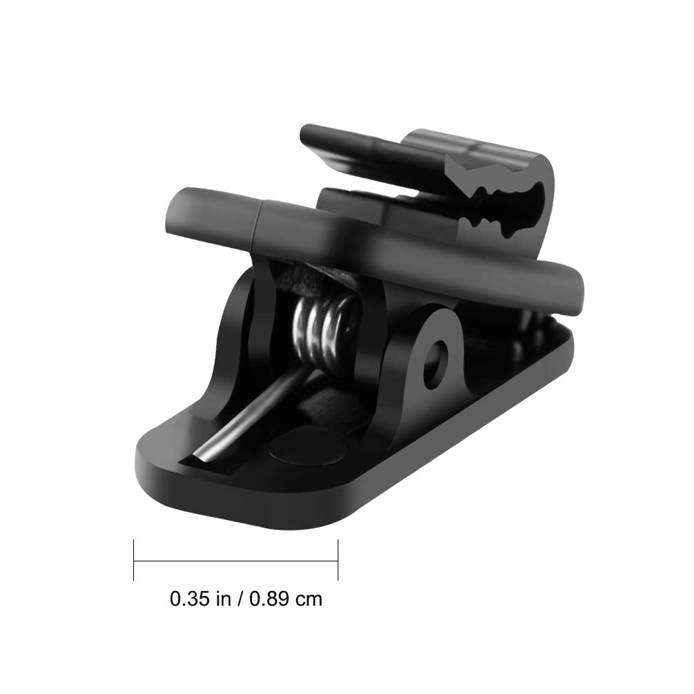 FENGWANGLI Headphone Clip for Shirt, 1 Inch Length Small Earbud Cord Management Earphone Mount Cable Clothing Clip to Keep Microphone Cord in Place…
