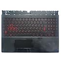 Laptop Replacement Keyboard Compatible for Lenovo Legion Y530-15ICH Y540-15IRH 5CB0R40212 5CB0R40196 Latin Layout with Palmrest Upper Cover Case