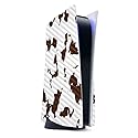 MightySkins Carbon Fiber Gaming Skin for PS5 / Playstation 5 - Brown Cow | Durable Textured Carbon Fiber Finish | Easy to Apply and Change Style |