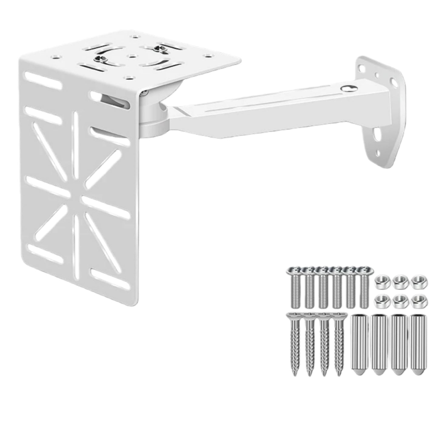 CTXSumTec Aluminum Wall Mount for Security Cameras with L-Shaped Adapter - Heavy-Duty Indoor/Outdoor Bracket, Fits Dome/IP/PTZ Cameras, Easy