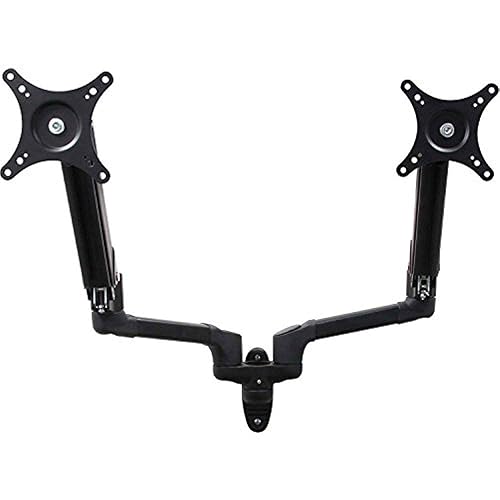 Pegasus Dual LCD/LED Monitor Full Aluminum Gas Spring Arms Height Adjustable Universal 2 Screen Wall Mount