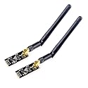 HiLetgo 2pcs NRF24L01+PA+LNA Wireless Transceiver RF Transceiver Module with SMA Antenna 2.4G 1100m