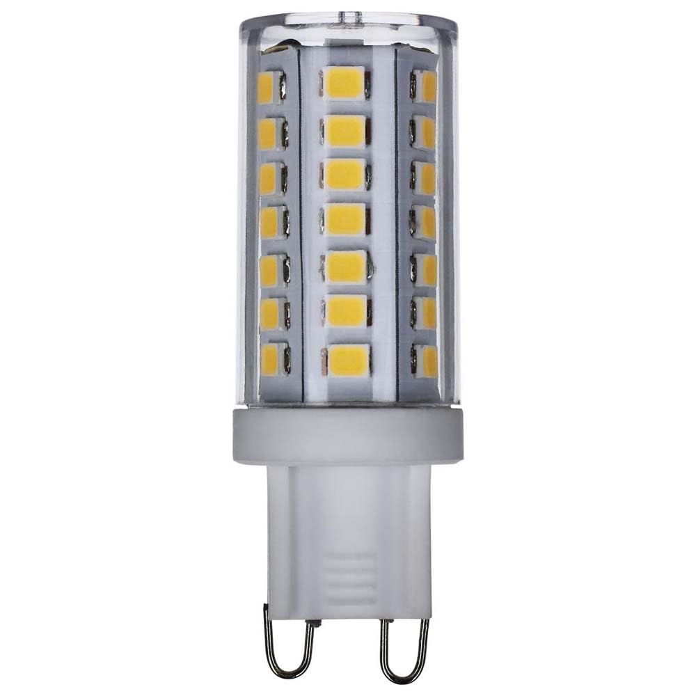 Satco S11234, G9 LED Bulb, T4, 3000K, Clear, Dimmable, Replacement Bulb, 5W