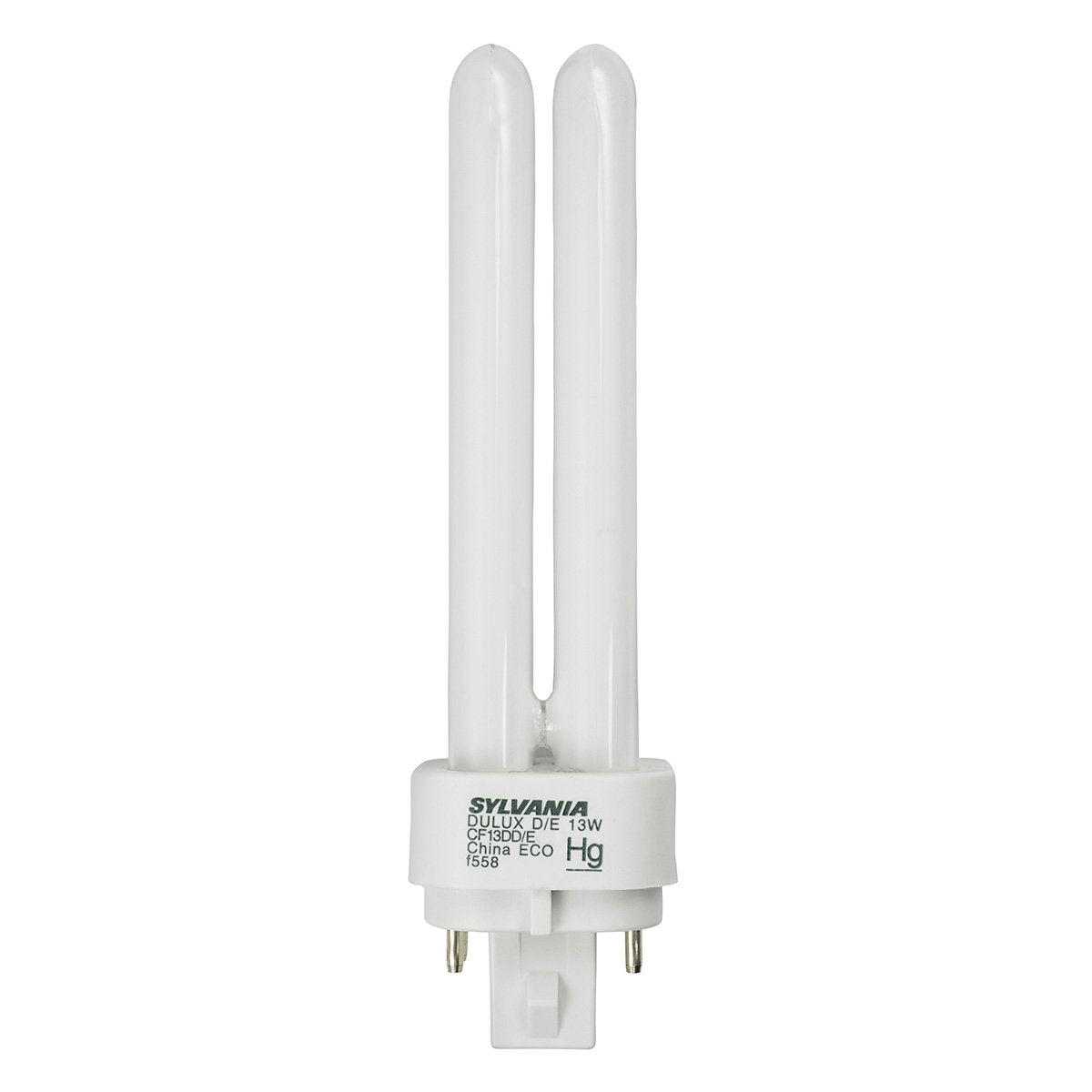 Sylvania CF13DD/E/830 Compact Fluorescent Double Twin 4 Pin, 13W G24q-1 T4, Bulb