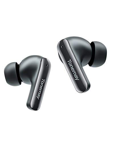 TONEMAY M4 Wireless Earbuds Bluetooth 6.0, HiFi Stereo Sound with ANC Noise Cancelling Earphones, 30H Playtime in-Ear Headphones,4Mics for Clear…