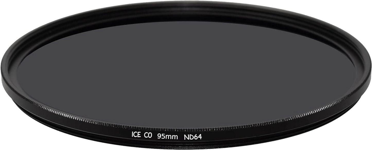 ICE CO Slim 95mm MC ND64 Filter Neutral Density ND 64 6 Stop 16 Layer Nano Multi-Coated Optical Glass