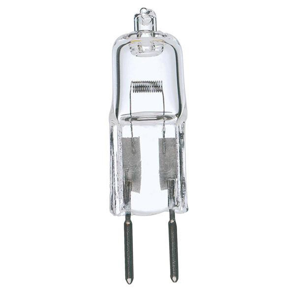 Satco S3160 35 Watt T4 Halogen, Clear, Bi Pin GY6.35 Base, 12 Volts (Pack of 10)