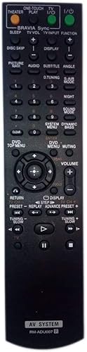 RM-ADU007 Remote Control Replaced for Sony DAV-HDX274 RMADU007A HCDHDX277 HCD-HDX287WC HCD-HDX576 HCD-HDX475 DAV-HDZ273 Home Theater Audio/Video