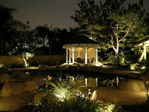 LemonBest® High Power Outdoor Decorative Lamp Lighting 5W COB LED Landscape Garden Wall Yard Path Light Warm Cool White DC 12V w/Spiked Stand, Pack