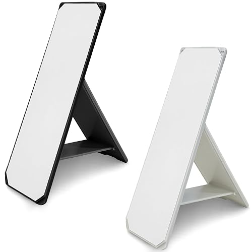 Attkryy 2 Pack Ultra-Slim Adhesive Foldable Phone & Tablet Stand, Two Adjustable Viewing Angles, Strong Back Adhesive, Portable & Lightweight