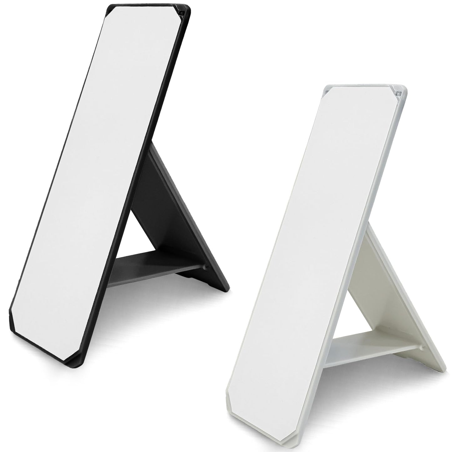 Attkryy 2 Pack Ultra-Slim Adhesive Foldable Phone & Tablet Stand, Two Adjustable Viewing Angles, Strong Back Adhesive, Portable & Lightweight